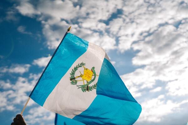 Bandera guatemalteca.
